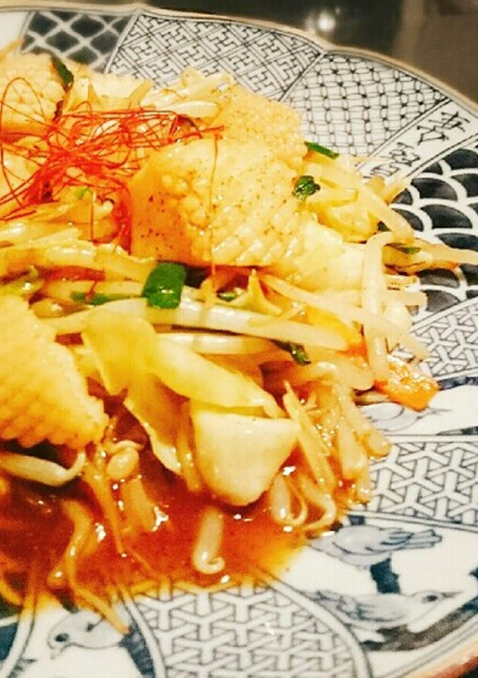 たっぷり野菜とイカのオイスターソース炒め-レシピのメイン写真