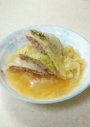 キャベツとひき肉のミルフィーユ煮-レシピのメイン写真