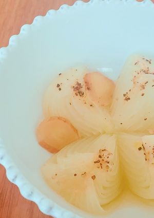 【電子レンジで】まるごとたまねぎ中華味-レシピのメイン写真