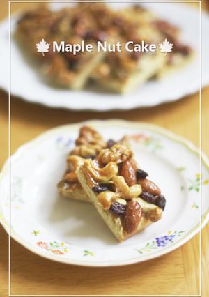 メープルナッツのフロランタン風ケーキ♡-レシピのメイン写真