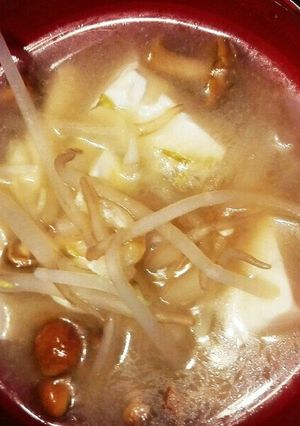お母さんの絶対しゃきしゃき!もやし味噌汁-レシピのメイン写真