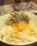がごめ昆布のっけ☆たまごかけごはん