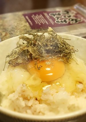 がごめ昆布のっけ☆たまごかけごはん-レシピのメイン写真