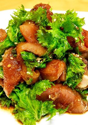 もどり鰹とわさび菜のベトナム風サラダ-レシピのメイン写真