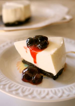 オレオでブラックレアチーズケーキ-レシピのメイン写真