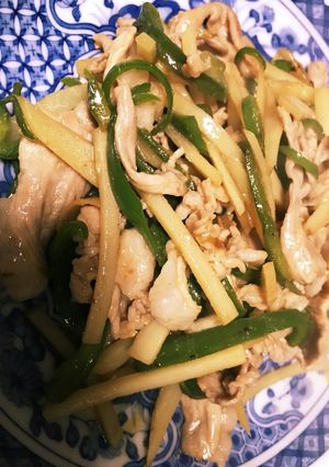 細切りじゃが芋とピーマン豚肉の青椒肉絲風-レシピのメイン写真