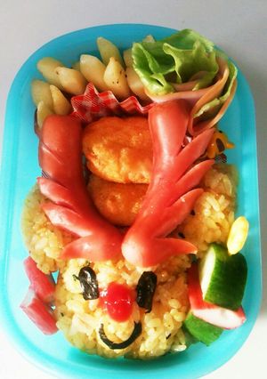 子供のお弁当に☆トナカイ風？なお弁当-レシピのメイン写真