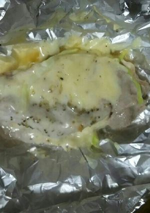 キャベツと豚肉のホイル焼き-レシピのメイン写真