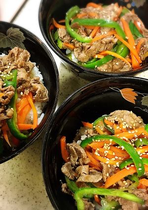 スタミナ源でスピード簡単スタミナ丼！-レシピのメイン写真