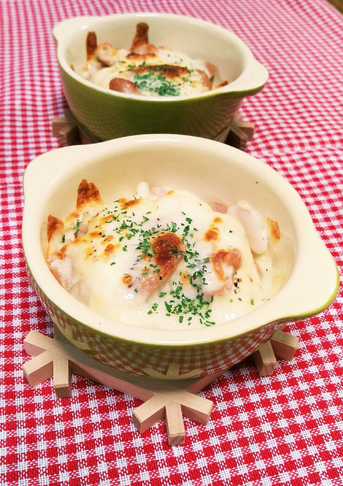ウインナーとうどんのチーマヨ焼き-レシピのメイン写真