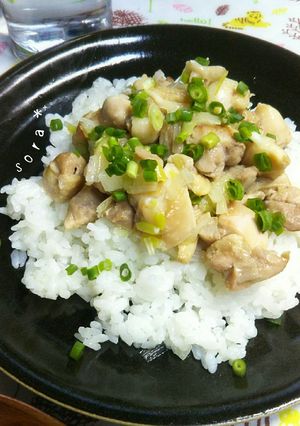 やわらか甘いネギ絡む＊旨塩ダレの焼き鶏丼-レシピのメイン写真