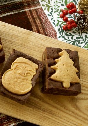 クリスマスビスケットブラウニー-レシピのメイン写真