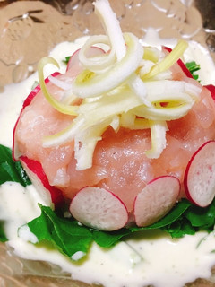 見た目が大事☆鮪のタルタル香味野菜添え-レシピのメイン写真