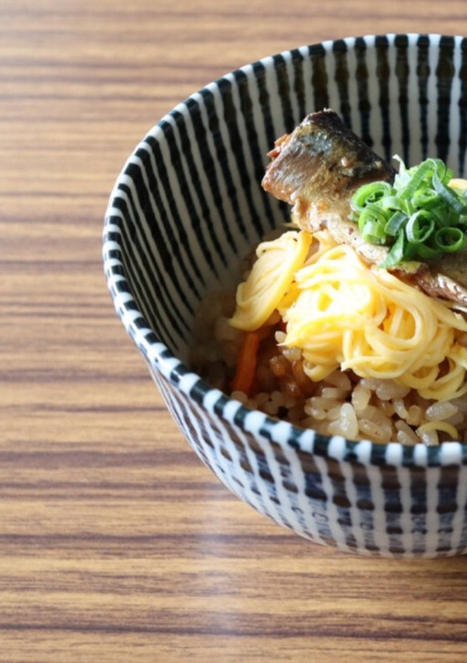 ［サンマ蒲焼き缶 炊き込みご飯］-レシピのメイン写真