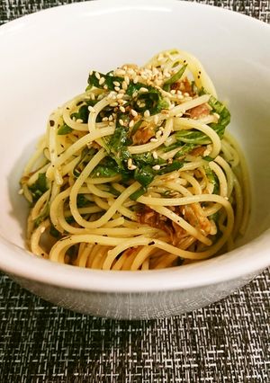 たっぷり大葉とかつお節のパスタ-レシピのメイン写真