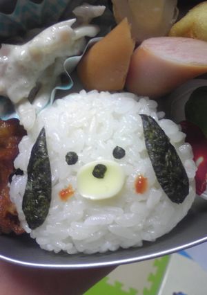 年中■お弁当(犬)-レシピのメイン写真