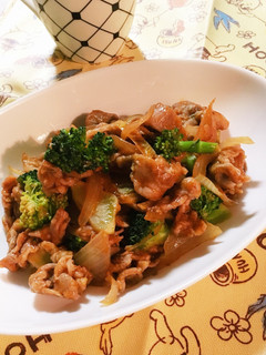 豚肉とブロッコリー♬BBQソース炒め-レシピのメイン写真