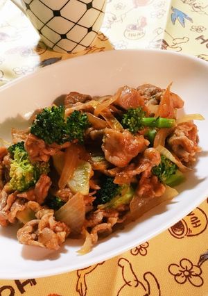 豚肉とブロッコリー♬BBQソース炒め-レシピのメイン写真