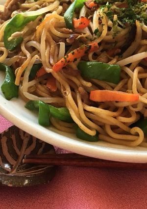 ピーマンとモヤシのシャキシャキ焼きそば-レシピのメイン写真