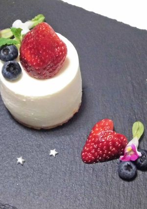 いちごと豆腐のレアチーズケーキ-レシピのメイン写真