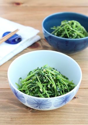 レンジで豆苗ナムル☆お弁当やおつまみに♪-レシピのメイン写真