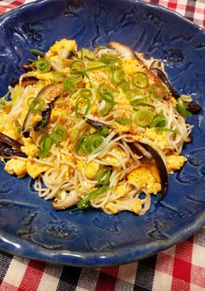 ランチに♪しいたけバターそうめん♥-レシピのメイン写真