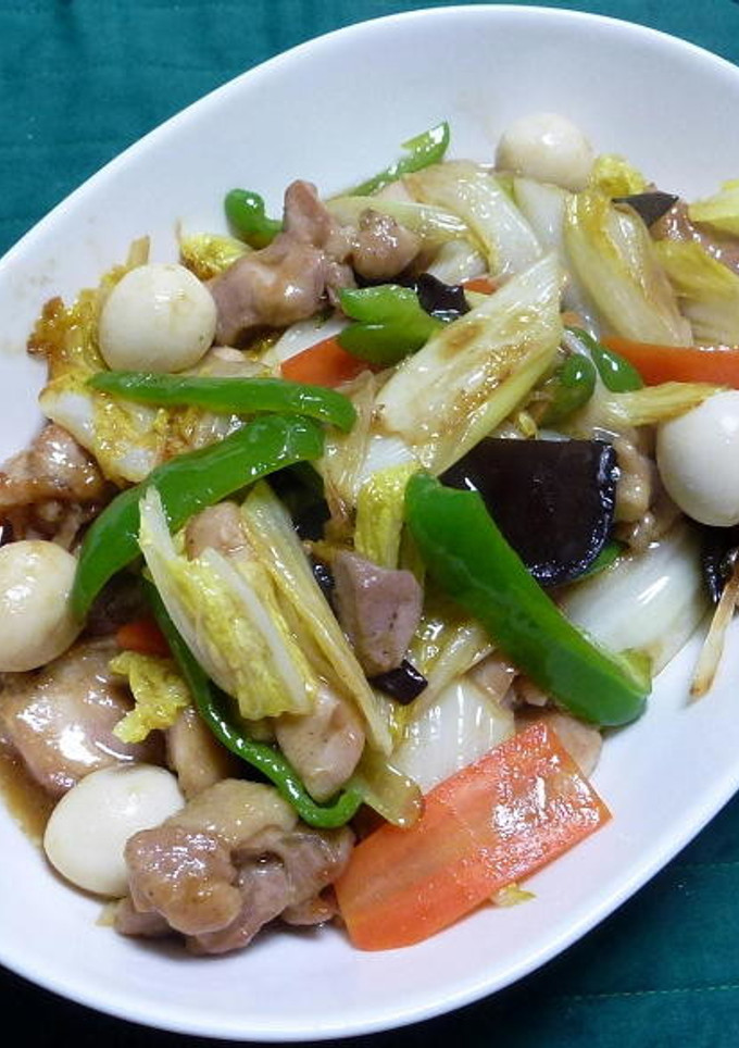 鶏もも肉と野菜の黒酢風味炒めもの-レシピのメイン写真