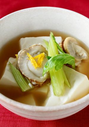 レンジで簡単！豆腐とホタテのアツアツ鍋-レシピのメイン写真