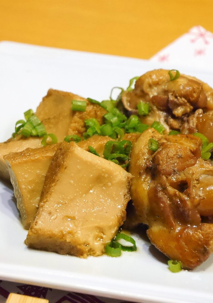 味ぽんで★鶏手羽元と厚揚げのさっぱり煮-レシピのメイン写真