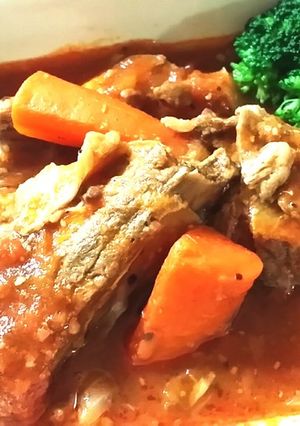 簡単スペアリブのトマト煮-レシピのメイン写真
