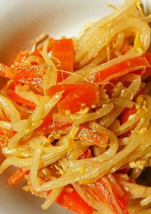 常備菜!にんじん&もやしの味噌生姜炒め-レシピのメイン写真