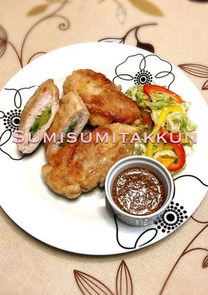 ささ身のアボカド焼き♪ポン酢ダレで☆-レシピのメイン写真