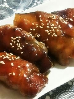 主菜に◎カボチャの肉巻き照り焼き-レシピのメイン写真