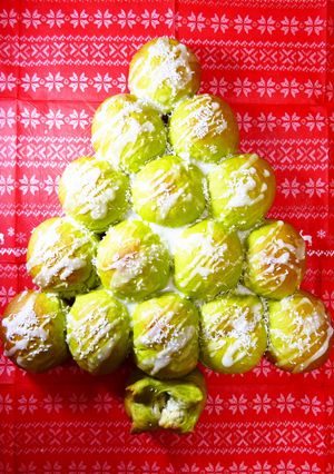 Xmasに★クリスマスツリーちぎりパン-レシピのメイン写真