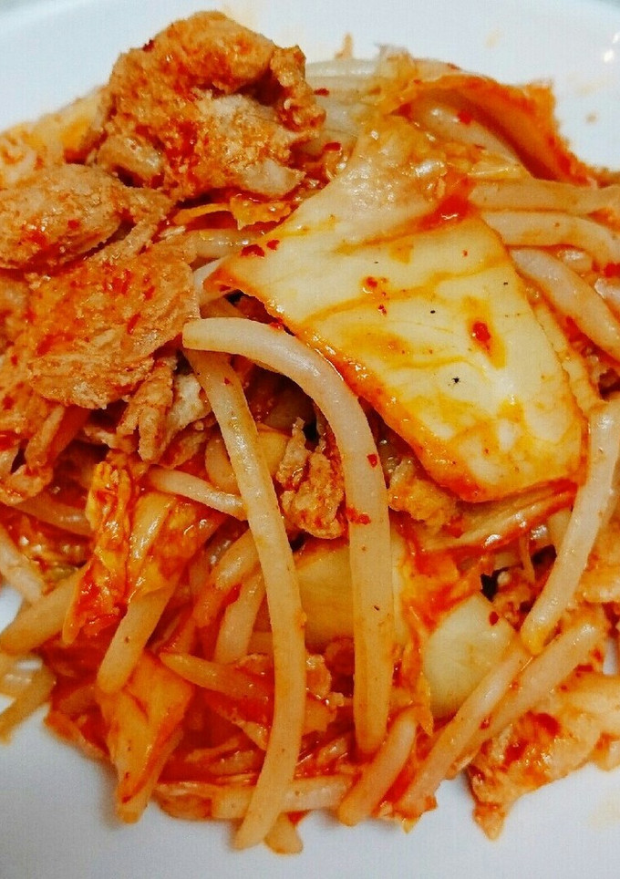 余り物のキムチで!簡単キムチ炒め-レシピのメイン写真