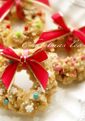コーンフレークでクリスマスリース-レシピのメイン写真