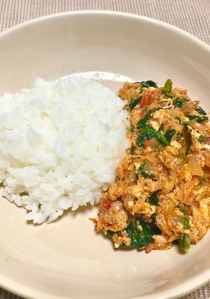 ガーナの鯖とほうれん草のトマトシチュー-レシピのメイン写真