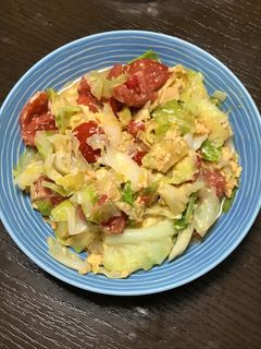 トマトとキャベツのマヨネーズ炒め-レシピのメイン写真