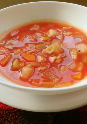 トマトジュースで作った♪ミネストローネ!-レシピのメイン写真