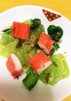 青梗菜とカニカマのおひたし-レシピのメイン写真