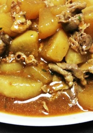麻婆豆腐の素で簡単豚肉大根麻婆(^o^)-レシピのメイン写真