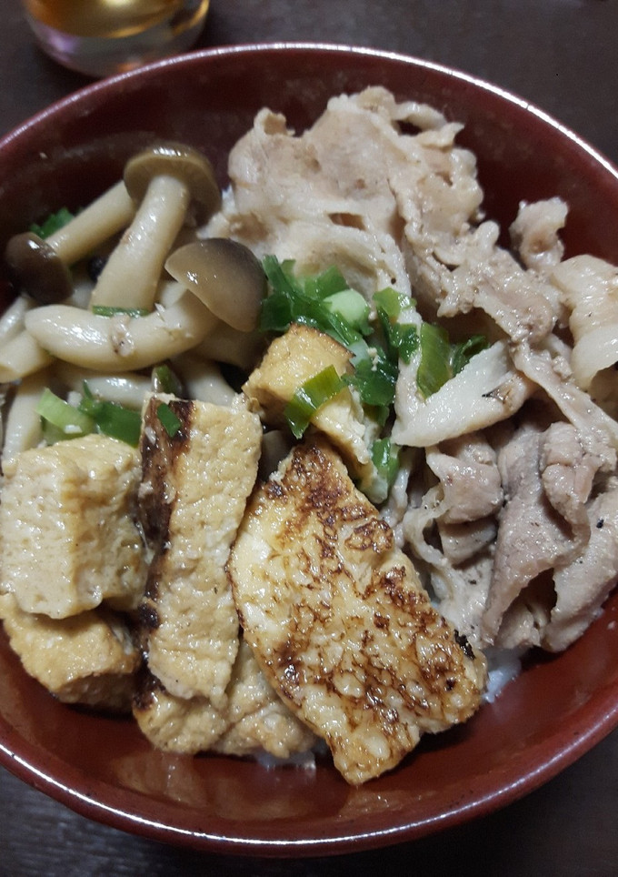 簡単！厚揚げで量まし豚丼☆-レシピのメイン写真