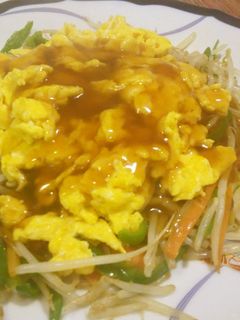 3色野菜の中華あんかけ-レシピのメイン写真