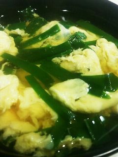 ニラ玉スープ(和風醤油だし味)-レシピのメイン写真