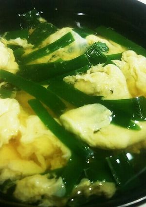 ニラ玉スープ(和風醤油だし味)-レシピのメイン写真