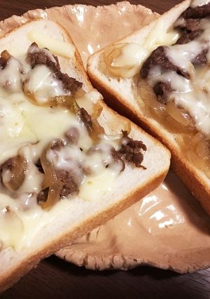 昨夜の牛丼を朝ごはんにリメイク！-レシピのメイン写真