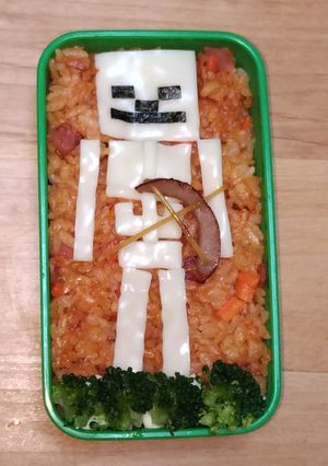 マイクラ　スケルトン弁当-レシピのメイン写真