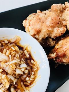 おつまみにも❤ウマねぎ乗せから揚げ-レシピのメイン写真