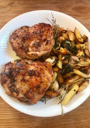 チキンソテー＆トスカーナフライドポテト-レシピのメイン写真
