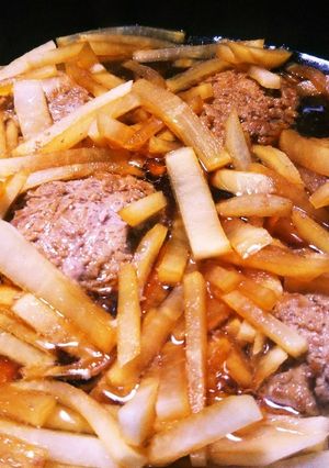 豚挽き肉と大根のすきやき-レシピのメイン写真